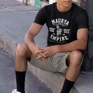 Men's Round Neck Half Sleeves Regular Fit Printed T-Shirt