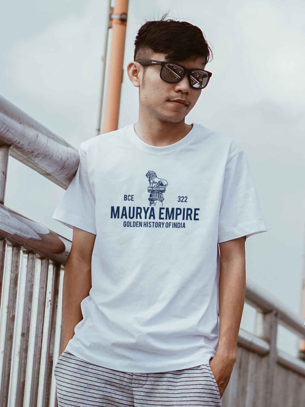 Stylish Men's T-Shirt Round Neck Half Sleeves Regular Fit Printed - Image 3